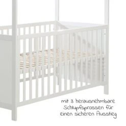 Roba Babybett und Kinderbett in Hausoptik 70 x 140 cm - Weiß 9 Roba Babybett und Kinderbett in Hausoptik 70 x 140 cm - Weiß -Wohnen & Schlafen Verkäufe roba babybett und kinderbett in hausoptik 70 x 140 cm weiss 203121 wefs d3