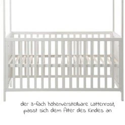 Roba Babybett und Kinderbett in Hausoptik 70 x 140 cm - Weiß 10 Roba Babybett und Kinderbett in Hausoptik 70 x 140 cm - Weiß -Wohnen & Schlafen Verkäufe roba babybett und kinderbett in hausoptik 70 x 140 cm weiss 203121 wefs d4