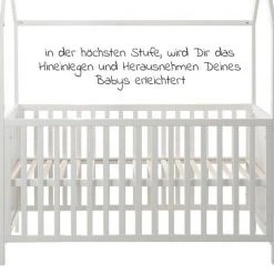 Roba Babybett und Kinderbett in Hausoptik 70 x 140 cm - Weiß 11 Roba Babybett und Kinderbett in Hausoptik 70 x 140 cm - Weiß -Wohnen & Schlafen Verkäufe roba babybett und kinderbett in hausoptik 70 x 140 cm weiss 203121 wefs d5