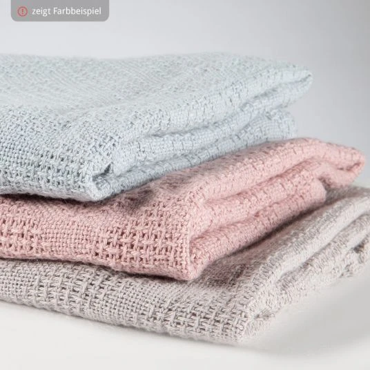 Roba Baumwoll-Decke aus Organic Baumwolle - Strickoptik 80 x 80 cm - Lil Planet - Frosty Green 6 Roba Baumwoll-Decke aus Organic Baumwolle - Strickoptik 80 x 80 cm - Lil Planet - Frosty Green – Bild 6