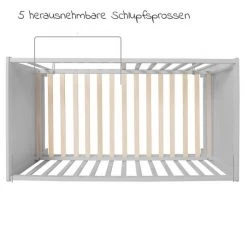 Roba Beistellbett und Kinderbett Hamburg 60 x 120 cm - Taupe -Wohnen & Schlafen Verkäufe roba beistellbett und kinderbett hamburg 60 x 120 cm taupe 0176 tp d4