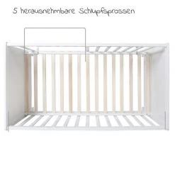 Roba Beistellbett und Kinderbett Hamburg 60 x 120 cm - Weiß -Wohnen & Schlafen Verkäufe roba beistellbett und kinderbett hamburg 60 x 120 cm weiss 0176 w d4