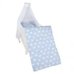 Roba Komplett-Wiege Weiß - Kleine Wolke - Blau 6 Roba Komplett-Wiege Weiß - Kleine Wolke - Blau – Bild 6