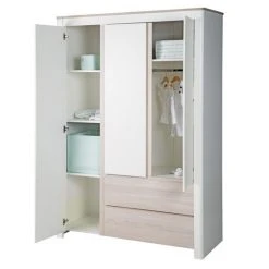 Roba Kinderzimmer Timon mit 3-türigem Schrank, Bett, Wickelkommode - Weiß Luna -Wohnen & Schlafen Verkäufe roba kinderzimmer timon mit 3 turigem schrank bett wickelkommode weiss luna 1012783 d5