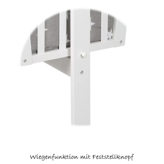 Roba Komplett-Wiege Weiß - Little Stars 4 Roba Komplett-Wiege Weiß - Little Stars – Bild 4