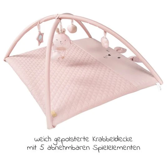 Roba Krabbeldecke / Wickelauflage mit Spielbogen - 75 x 85 cm - Roba Style Lily - Rosa Mauve 2 Roba Krabbeldecke / Wickelauflage mit Spielbogen - 75 x 85 cm - Roba Style Lily - Rosa Mauve – Bild 2