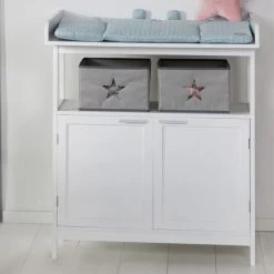 Roba Sparset Kinderzimmer Hamburg mit Bett, Wickelkommode & 2 Canvas Boxen - Weiß -Wohnen & Schlafen Verkäufe roba sparset kinderzimmer hamburg mit bett wickelkommode 2 canvas boxen weiss 1016040 d3