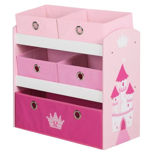 Roba Spielregal mit Boxen - Krone - Rosa 1 Roba Spielregal mit Boxen - Krone - Rosa