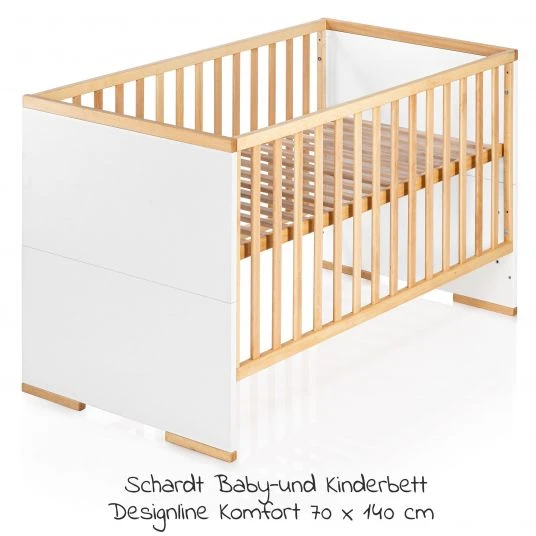 Schardt 7-tlg. Kinderbett Set & Matratze Air Allround, Steppbett 100x135+40x60, 2x Bettlaken, Einlage 70 x 140 cm - Natur Weiß 4 Schardt 7-tlg. Kinderbett Set & Matratze Air Allround, Steppbett 100x135+40x60, 2x Bettlaken, Einlage 70 x 140 cm - Natur Weiß – Bild 4