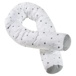Schardt Baby-Nestchenrolle / Bettschlange - Sternchen - Grau