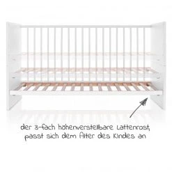 Schardt Baby- und Kinderbett Designline Basic Buche teilmassiv 70 x 140 cm - Weiß 10 Schardt Baby- und Kinderbett Designline Basic Buche teilmassiv 70 x 140 cm - Weiß -Wohnen & Schlafen Verkäufe schardt baby und kinderbett designline basic buche teilmassiv 70 x 140 cm weiss 04 400 02 02 d4