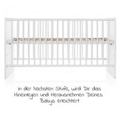Schardt Baby- und Kinderbett Designline Basic Buche teilmassiv 70 x 140 cm - Weiß 11 Schardt Baby- und Kinderbett Designline Basic Buche teilmassiv 70 x 140 cm - Weiß -Wohnen & Schlafen Verkäufe schardt baby und kinderbett designline basic buche teilmassiv 70 x 140 cm weiss 04 400 02 02 d5