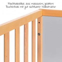 Schardt Baby- und Kinderbett Designline Deluxe Buche teilmassiv 70 x 140 cm - Natur Grau 9 Schardt Baby- und Kinderbett Designline Deluxe Buche teilmassiv 70 x 140 cm - Natur Grau -Wohnen & Schlafen Verkäufe schardt baby und kinderbett designline deluxe buche teilmassiv 70 x 140 cm natur grau 04 796 60 03 d3