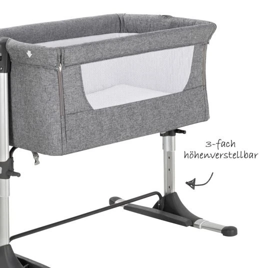 Schardt Beistellbett Joy - Grau 3 Schardt Beistellbett Joy - Grau – Bild 3