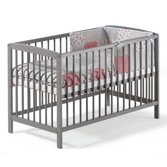 Schardt Kinderbett Felix Kiefer massiv 60 x 120 cm - Nordic Grey 1 Schardt Kinderbett Felix Kiefer massiv 60 x 120 cm - Nordic Grey