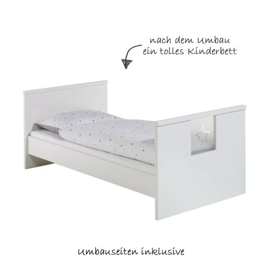 Schardt Kinderzimmer Eco Star 15-tlg. mit Schiebetürschrank inkl. Textilkollektion Sternchen Grau 4 Schardt Kinderzimmer Eco Star 15-tlg. mit Schiebetürschrank inkl. Textilkollektion Sternchen Grau – Bild 4