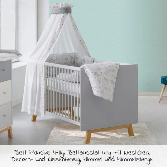 Schardt Kinderzimmer Vegas 16-tlg. mit 3-türigem Schrank inkl. Textilkollektion Origami Black 4 Schardt Kinderzimmer Vegas 16-tlg. mit 3-türigem Schrank inkl. Textilkollektion Origami Black – Bild 4