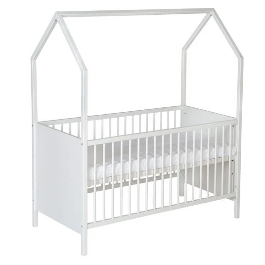 Schardt Kombi-Kinderbett Hausbett Venice Buche teilmassiv, lackiert 70 x 140 cm - Weiß 1 Schardt Kombi-Kinderbett Hausbett Venice Buche teilmassiv, lackiert 70 x 140 cm - Weiß