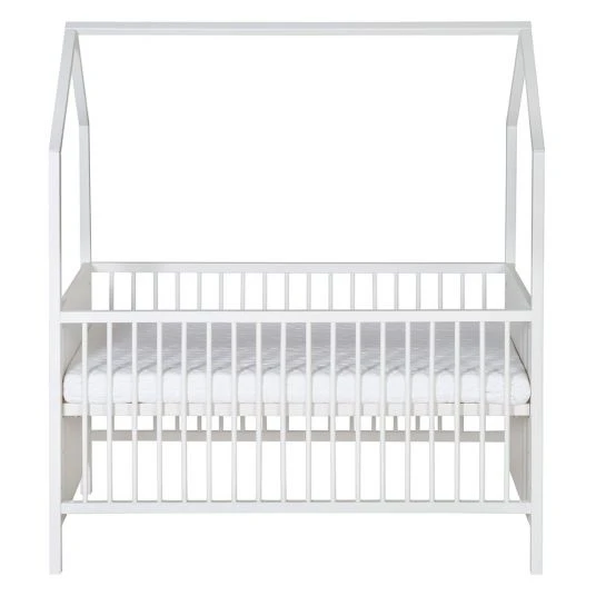 Schardt Kombi-Kinderbett Hausbett Venice Buche teilmassiv, lackiert 70 x 140 cm - Weiß 4 Schardt Kombi-Kinderbett Hausbett Venice Buche teilmassiv, lackiert 70 x 140 cm - Weiß – Bild 4