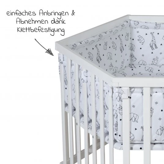 Schardt Laufgitter 6-eckig Weiß inkl. Einlage - Origami - Black - Kollektion 2022 3 Schardt Laufgitter 6-eckig Weiß inkl. Einlage - Origami - Black - Kollektion 2022 – Bild 3