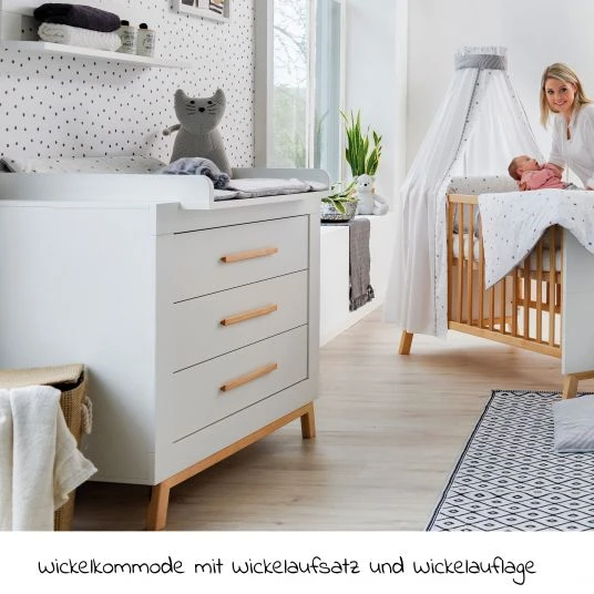 Schardt Sparset Kinderzimmer Miami White 15-tlg. Inkl. Textilkollektion Sternchen grau - 4 Schardt Sparset Kinderzimmer Miami White 15-tlg. Inkl. Textilkollektion Sternchen grau - – Bild 4