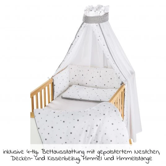 Schardt Sparset Kinderzimmer Miami White 15-tlg. Inkl. Textilkollektion Sternchen grau - 6 Schardt Sparset Kinderzimmer Miami White 15-tlg. Inkl. Textilkollektion Sternchen grau - – Bild 6