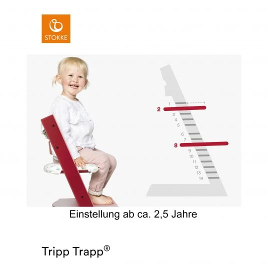 Stokke Mitwachsender Treppenhochstuhl Tripp Trapp® Buchenholz lackiert - White / Weiss 5 Stokke Mitwachsender Treppenhochstuhl Tripp Trapp® Buchenholz lackiert - White / Weiss – Bild 5