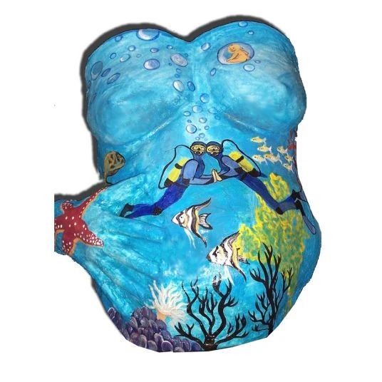 Tausendschön Gipsabdruck-Set Babybauch - Colour 5 Tausendschön Gipsabdruck-Set Babybauch - Colour – Bild 5