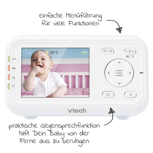 Vtech Video-Babyphone Babymonitor VM3255 - 2,8 Zoll 4 Vtech Video-Babyphone Babymonitor VM3255 - 2,8 Zoll – Bild 4