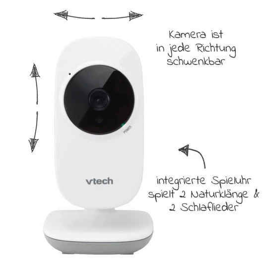 Vtech Video-Babyphone Babymonitor VM3255 - 2,8 Zoll 5 Vtech Video-Babyphone Babymonitor VM3255 - 2,8 Zoll – Bild 5