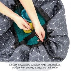 Zamboo Spielplatzdecke 2in1 - Tasche und Unterlage - Grau Weiß -Wohnen & Schlafen Verkäufe zamboo spielplatzdecke 2in1 tasche und unterlage grau weiss 51118 75465 d2